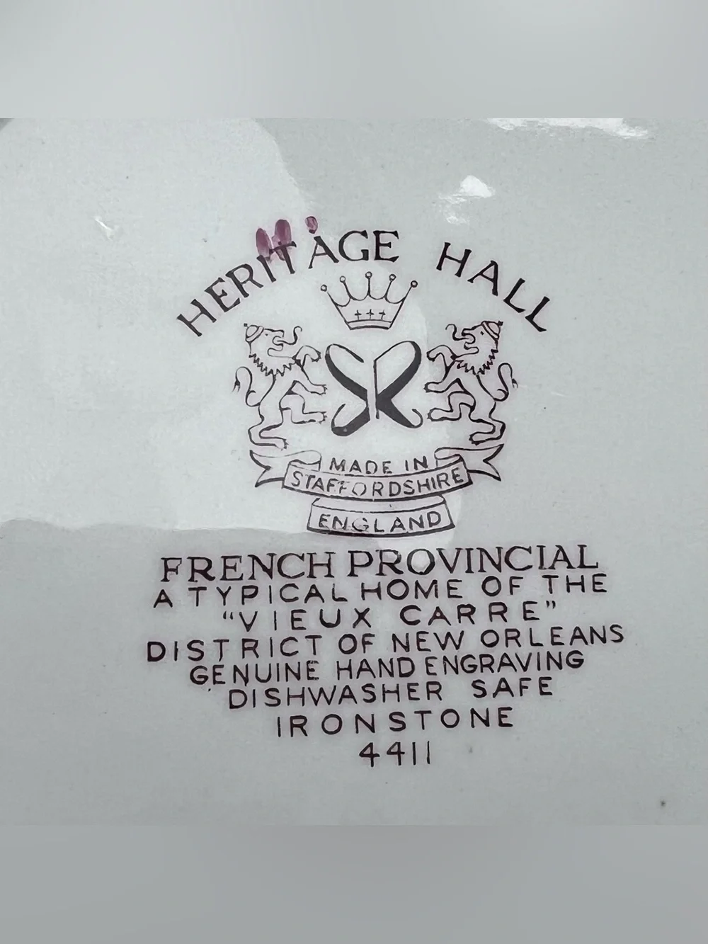 Vintage Johnson Brothers Heritage Hall French Provincial Salad‎ Plate #4411